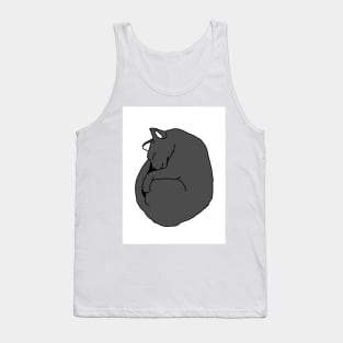 Gray cat sleeps Tank Top